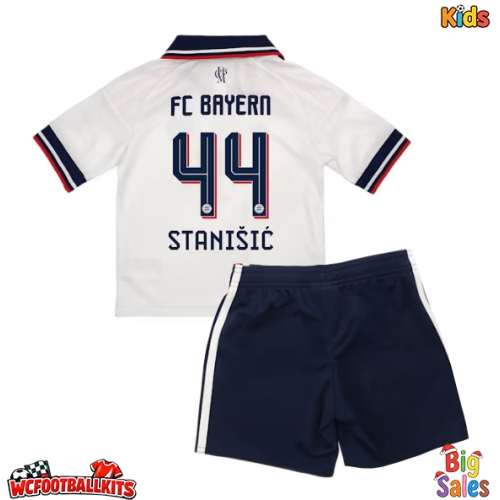 Bayern Munich Josip Stanisic #44 Replica Away Stadium Kit for Kids 2026-27 Short Sleeve (+ pants)